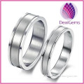 Simple style couple stainless steel ring for wedding